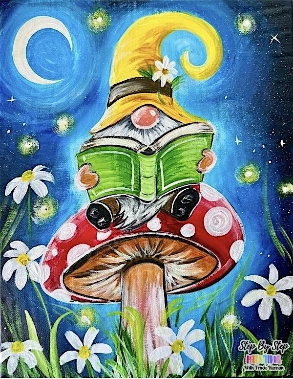 Paint with Ashley Blake \u201cLibrary Gnome\u201d Paint Night