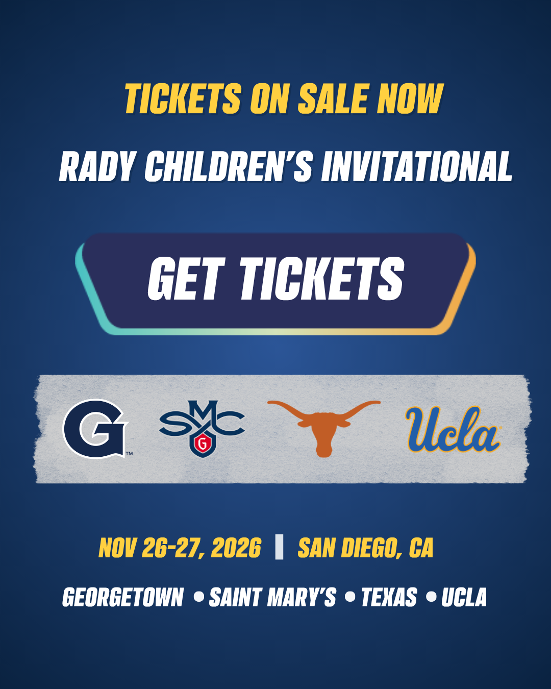 2026 Rady Childrens Invitational at Jenny Craig Pavilion
