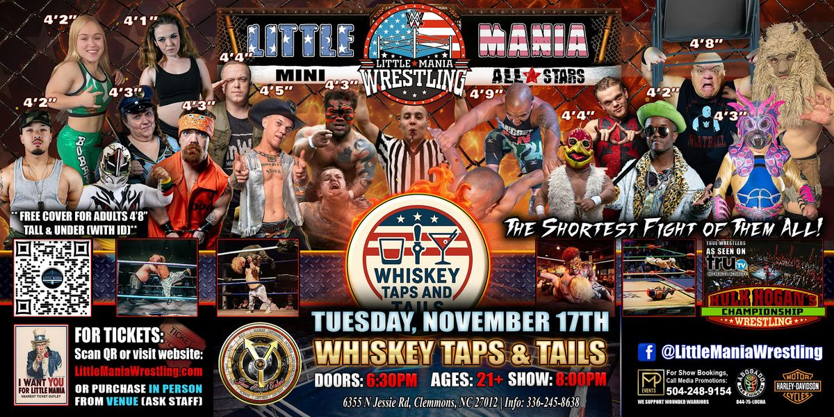 Clemmons, NC - Little Mania Mini Wrestling @ Whiskey Taps & Tails at ...