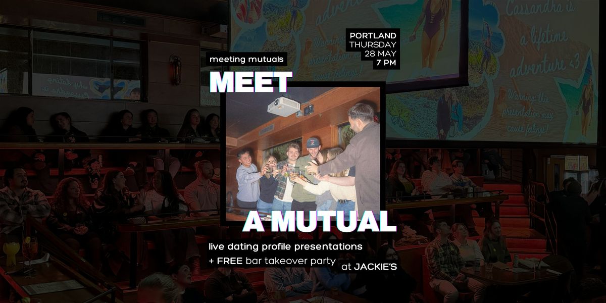 PORTLAND | Dating Profile Presentations + Bar Takeover | at Jackie's | Free