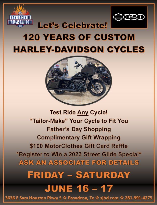 Lets Celebrate! 120 Years of Custom Harley-Davidson Cycles! | San ...