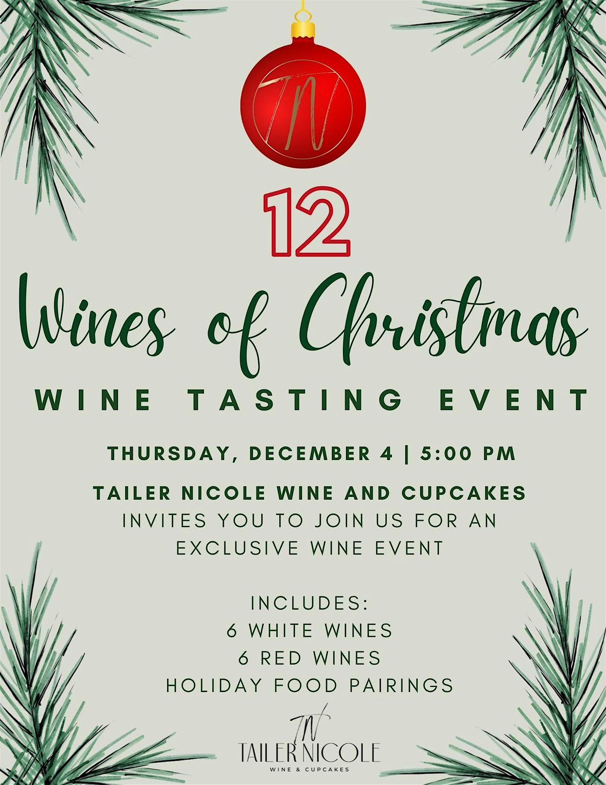 12 Wines of Christmas Wine Tasting Event