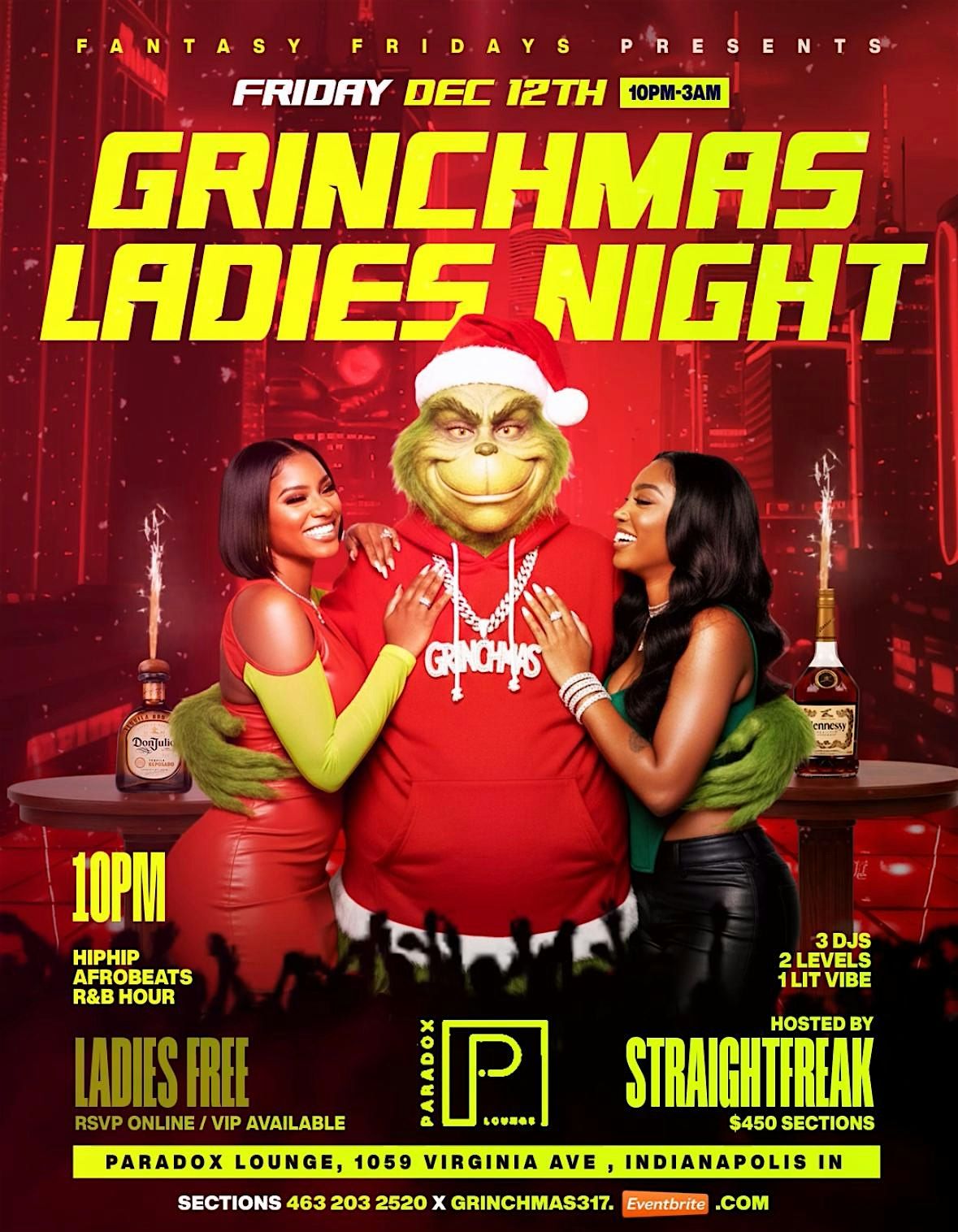 Fantasy Friday: GRINCHMAS LADIES NIGHT OUT Sag Bash! INDIANAPOLIS