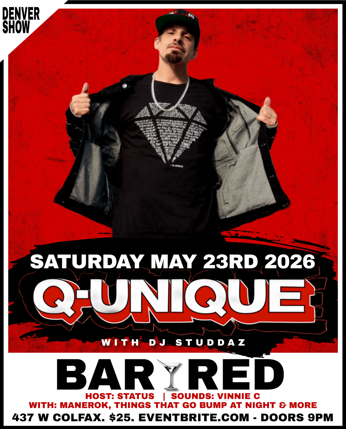 Q-UNIQUE (of Arsonists) w\/ DJ Studdaz - 'LIVE'