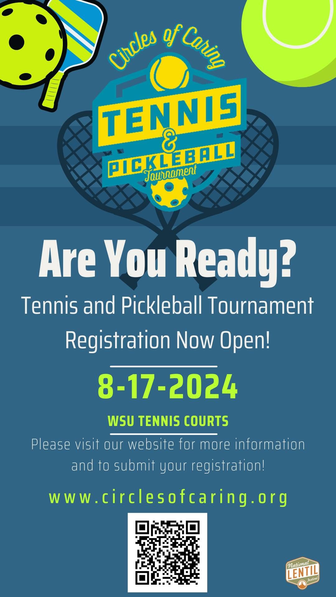 6th Annual Tennis & Pickleball Tournament WSU Tennis Courts, Pullman