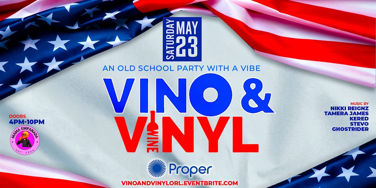 Vino & Vinyl - An Old School Party with a Vibe