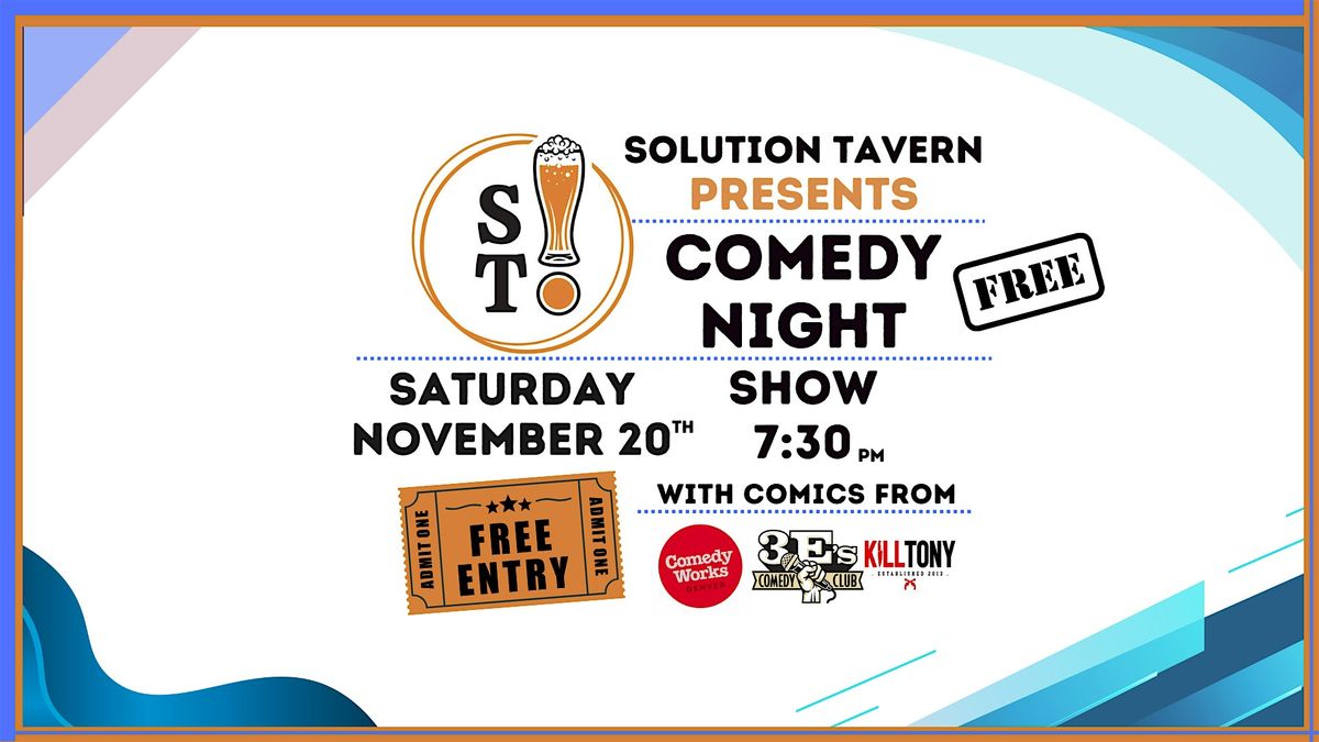 Free Comedy Night at Solution Tavern