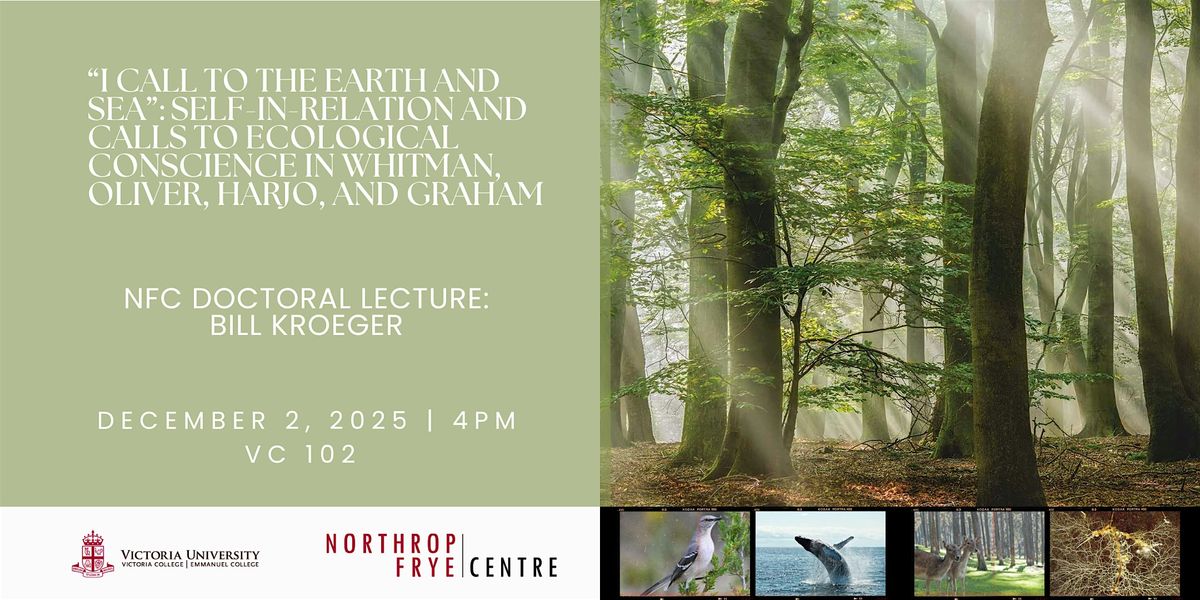 "I call to the earth and sea" | NFC Doctoral Lecture, Bill Kroeger