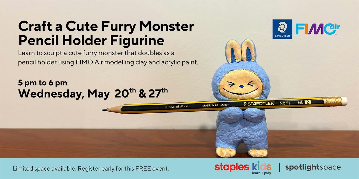 Craft a Cute Furry Monster Pencil Holder Figurine Store 4