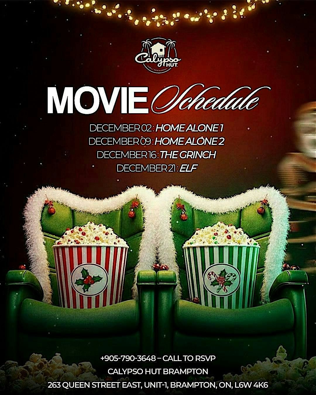 Holiday Movie Nights & Dinner: December Series
