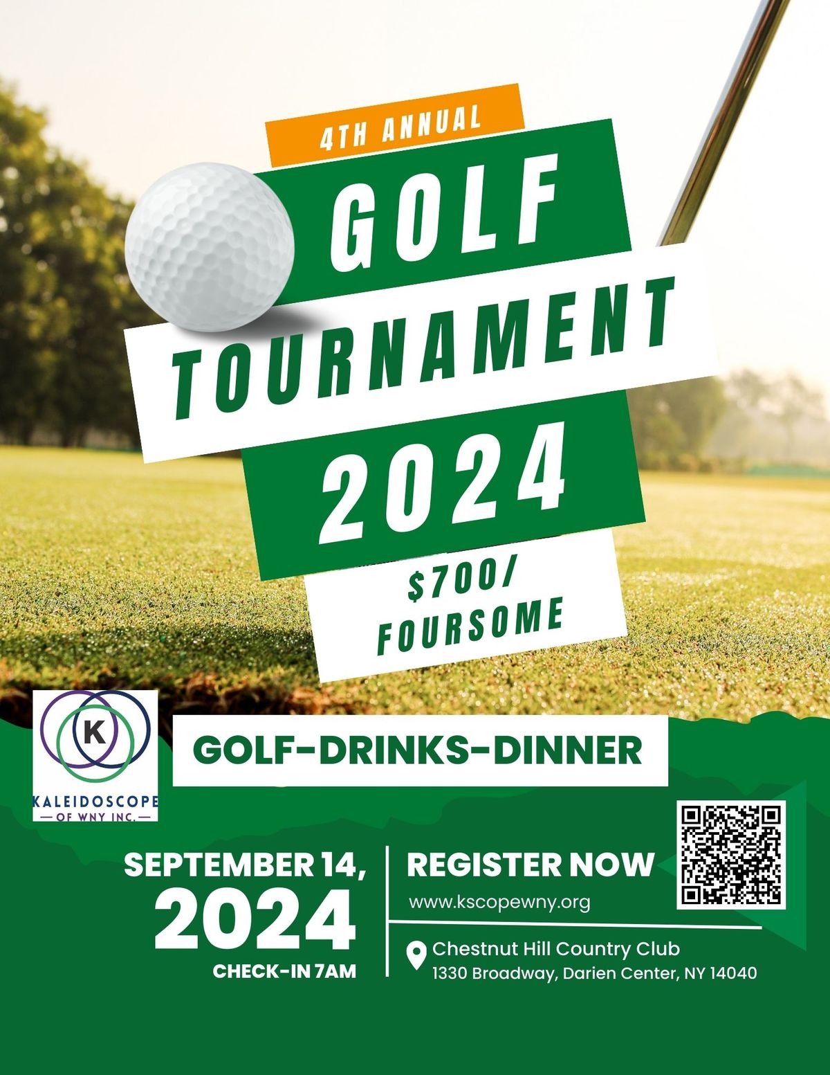 2024 Golf Tournament Chestnut Hill Country Club, Darien Center, NY