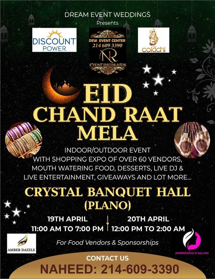 EID 2 DAYS EXPO 2023 | Crystal Banquet, Plano, TX | April 19, 2023