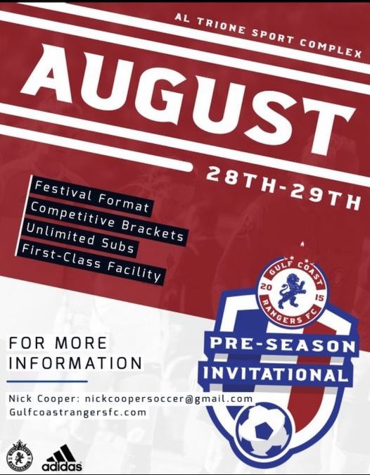 Pre Season Invitational | Al Trione Sports Complex, Daphne, AL | August ...