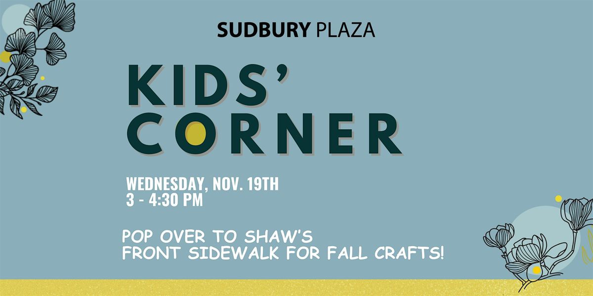 Kids' Corner at Sudbury Plaza
