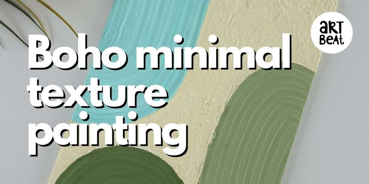 Boho minimal texture painting