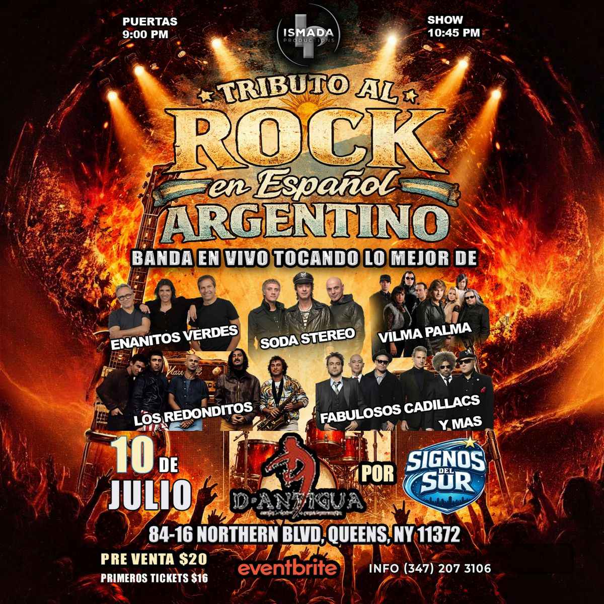 Tributo al Rock en Espa\u00f1ol Argentino \u2013 Soda Stereo, Enanitos Verdes y mas