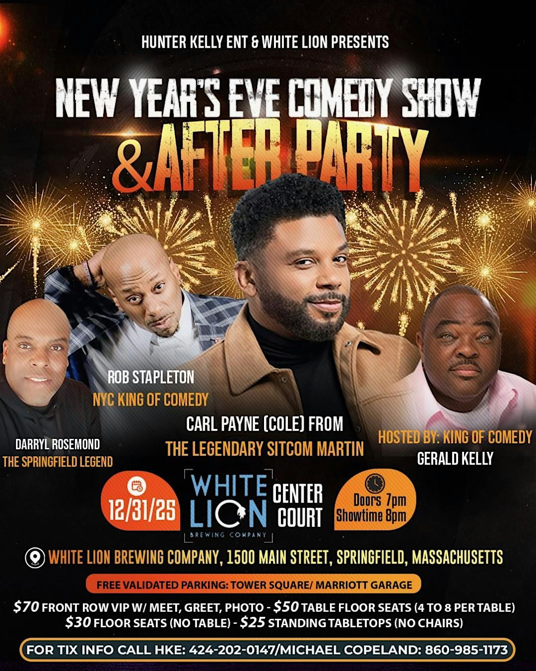 New Year's Eve Comedy & After Party featuring Carl Payne (Cole) from Martin