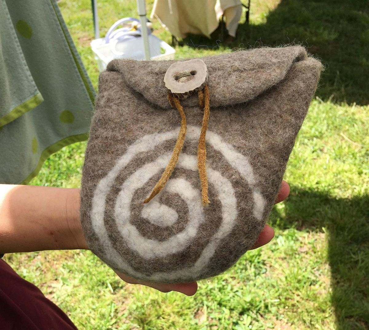 Wet Felting a Wool Pouch w\/ Colleen Hewlett - Asheville, NC