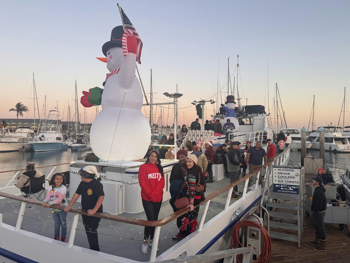 Parade of lights on the Dolphin Boat