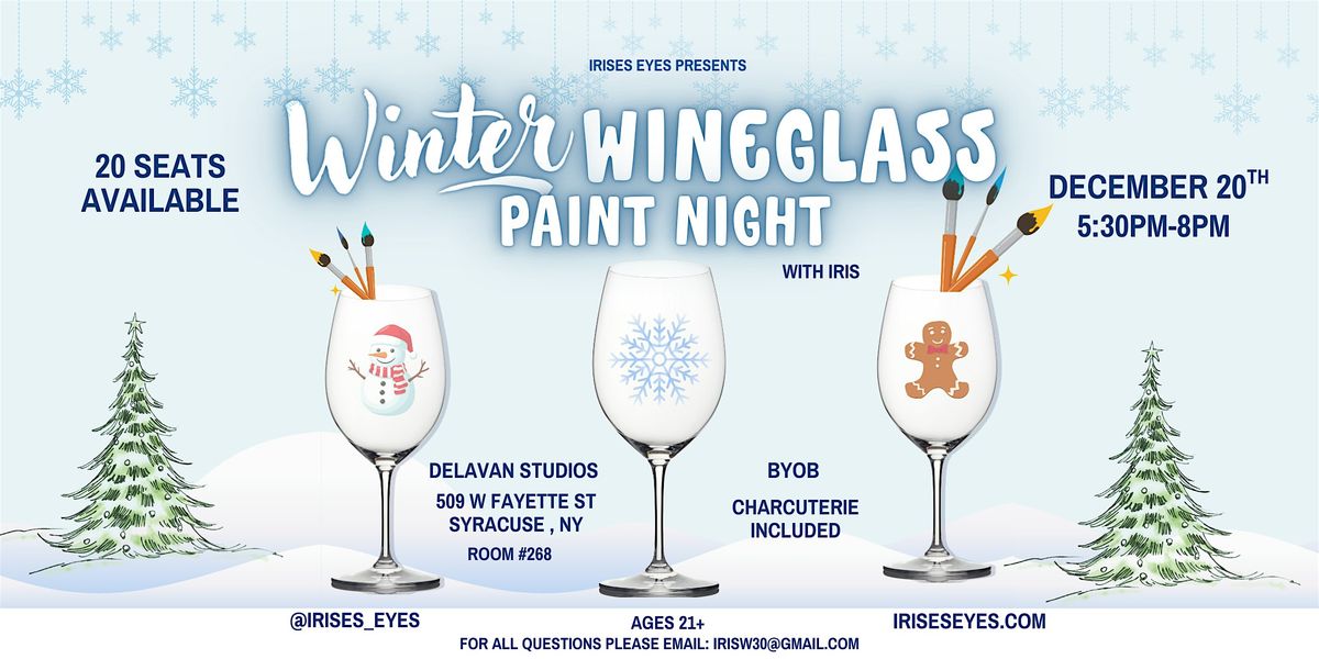 Winter WineGlass Paint Night