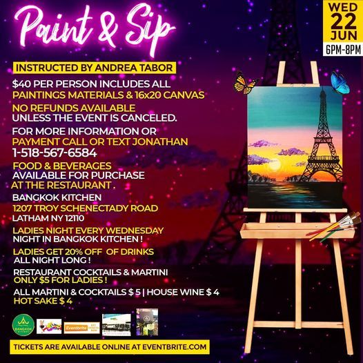 PAINT AND SIP Bangkok Kitchen Tema AA June 22 2022