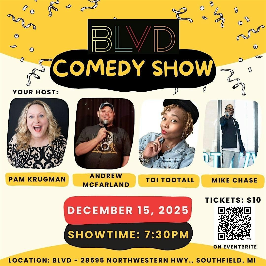 BLVD Comedy Night - December 15, 2025 in Southfield