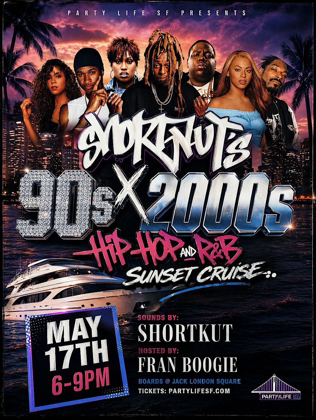 90's and 2000's Sunset Cruise feat DJ SHORTKUT