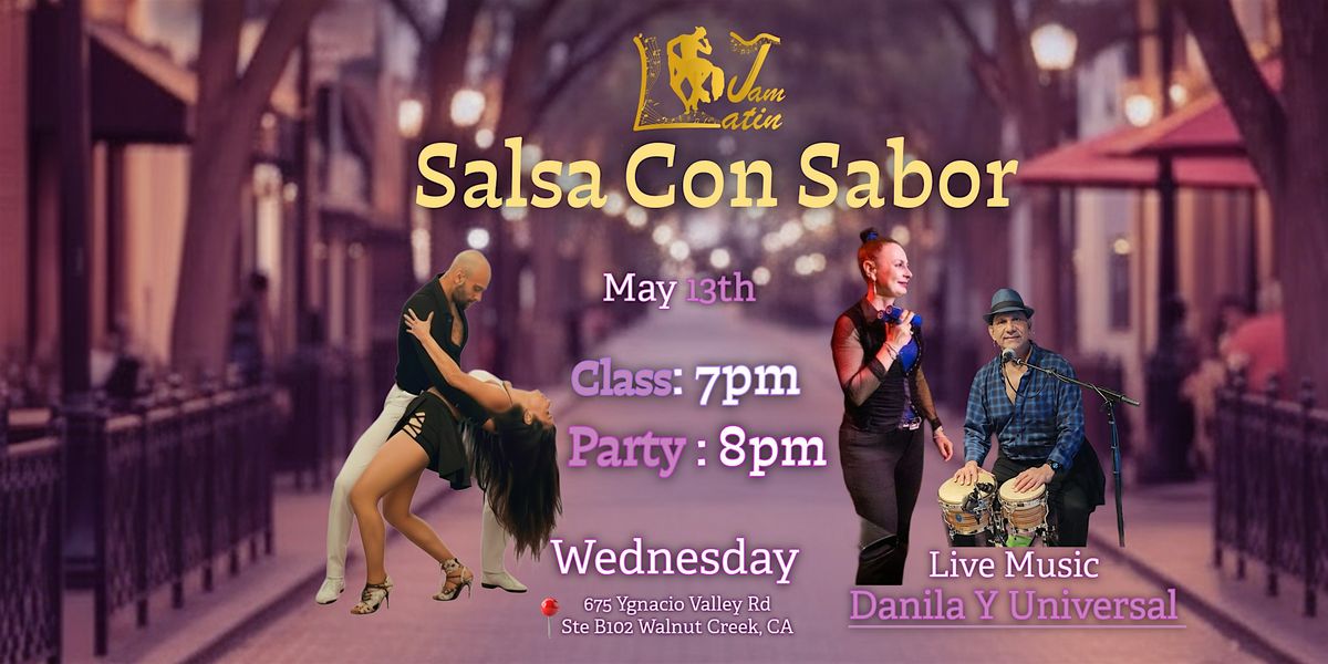 Salsa Con Sabor | Salsa Class | Salsa Social Dance Party| Live Music