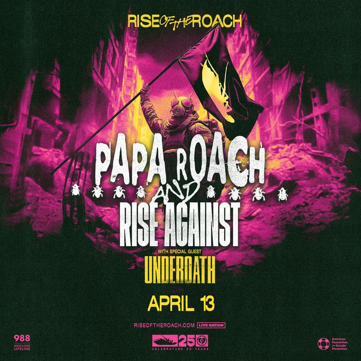 Papa Roach and Rise Against at Hartford HealthCare Amphitheater