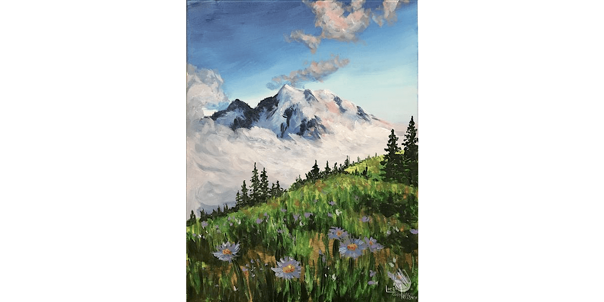 Picking Wild Flowers in the Mountains - Paint and Sip in Denver | Classpop!\u2122