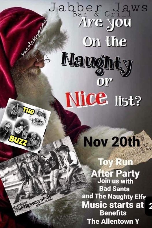 Toy Run After Party Jabber Jaws Bar And Grille Allentown Pa November 21 Toy Run After Party Jabber Jaws Bar And Grille Allentown Pa November 21