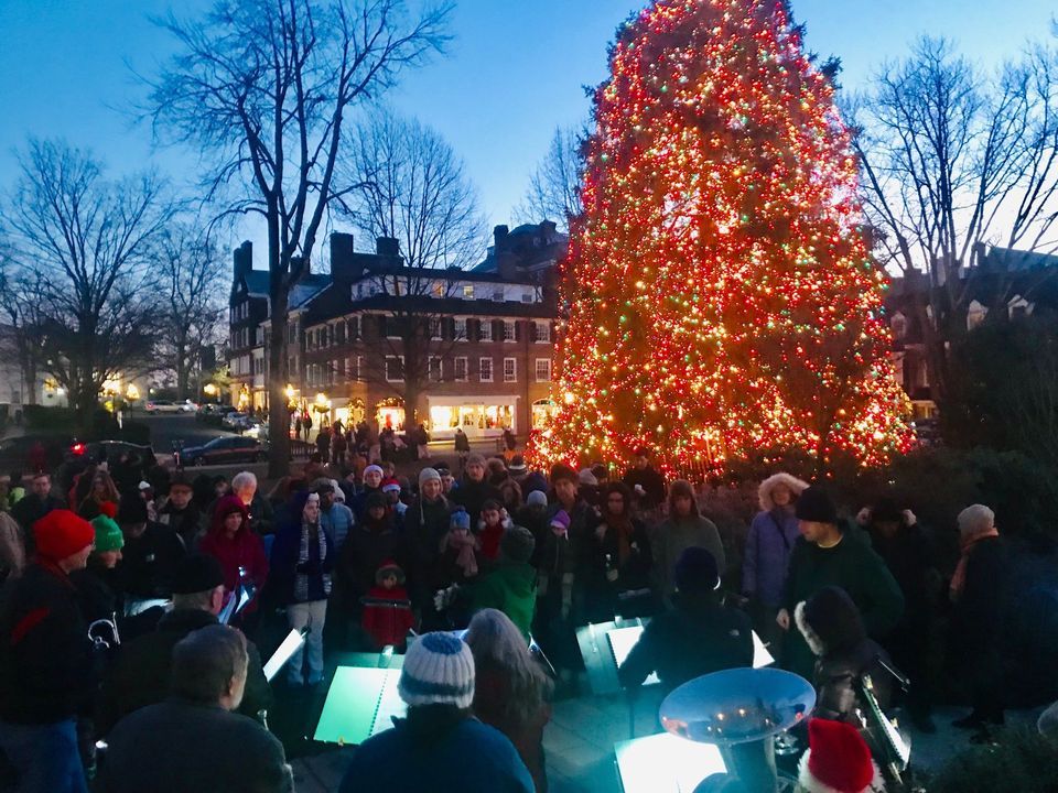 Christmas Eve Caroling on the Square Palmer Square Princeton NJ