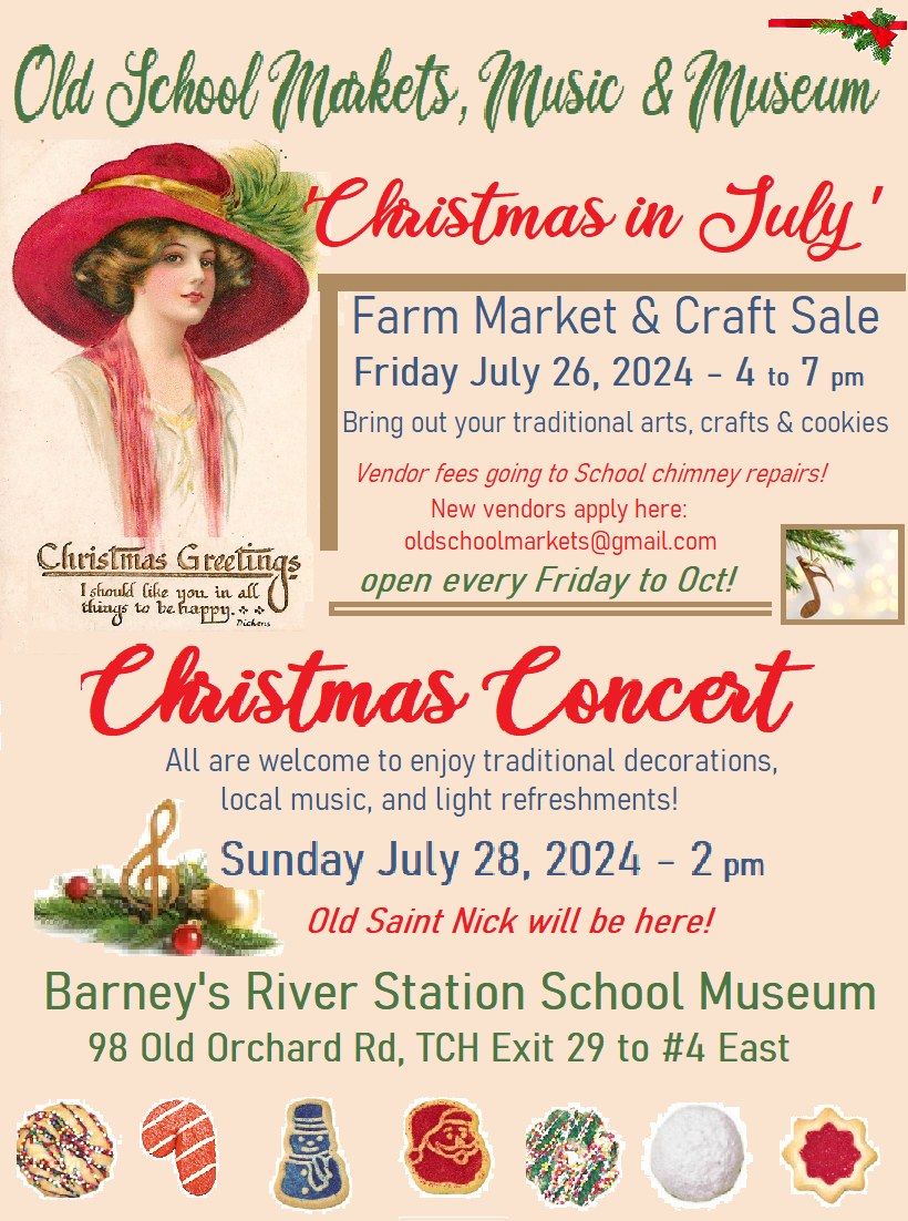 Christmas in July at the Barneys River Station School Museum | Old ...