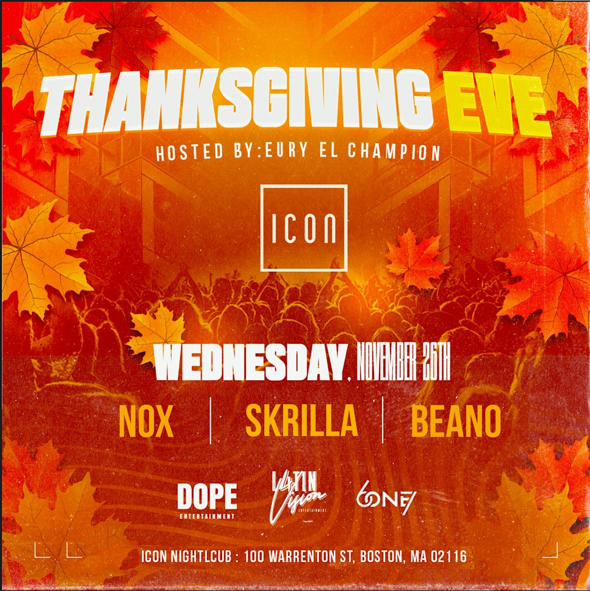 Thanksgiving Eve At ICON