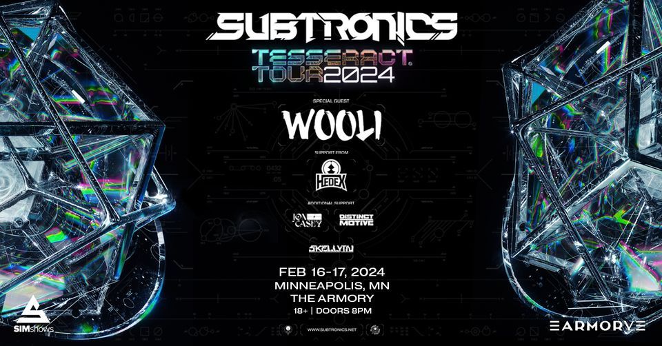 Subtronics TESSERACT Tour 2024 Minneapolis LIVE at The Armory The