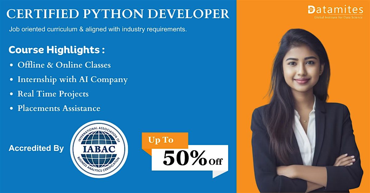 DataMites Python training in Pune with internships at Datamites Pune ...