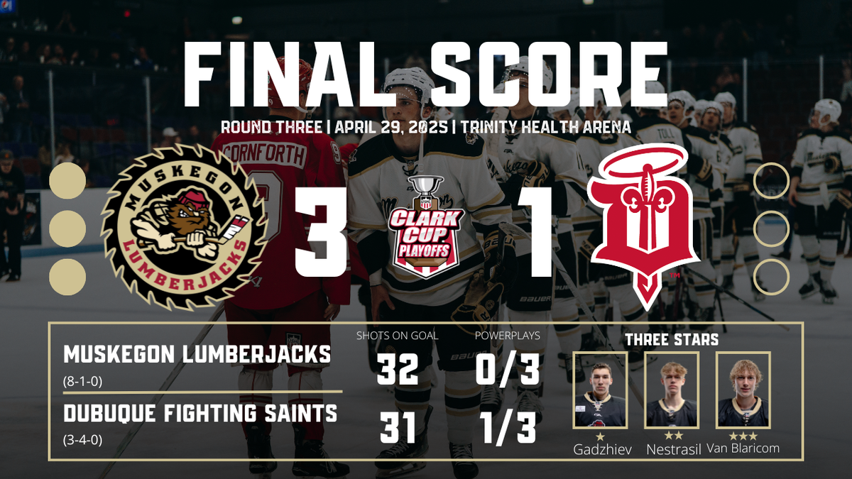 Muskegon Lumberjacks at Dubuque Fighting Saints