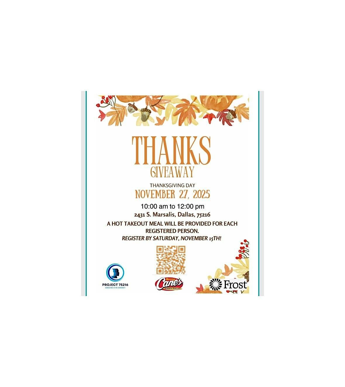 THANKS GIVEAWAY 2025