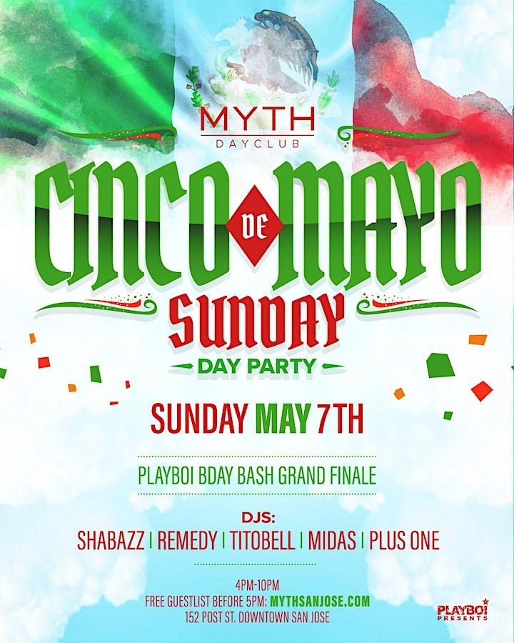 MYTH CINCO DE MAYO SUNDAY DAY PARTY! MAY 7TH Myth Lounge