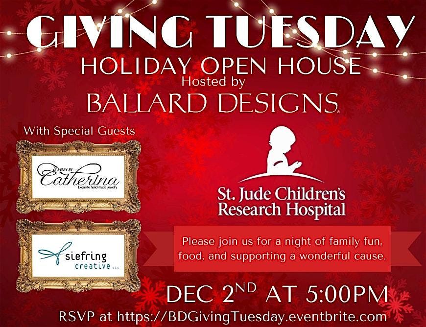 Giving Tuesday Holiday Open House