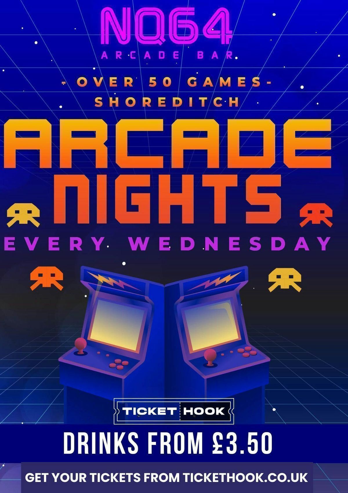 Arcade Night @ NQ64 Shoreditch Wednesday 24th June