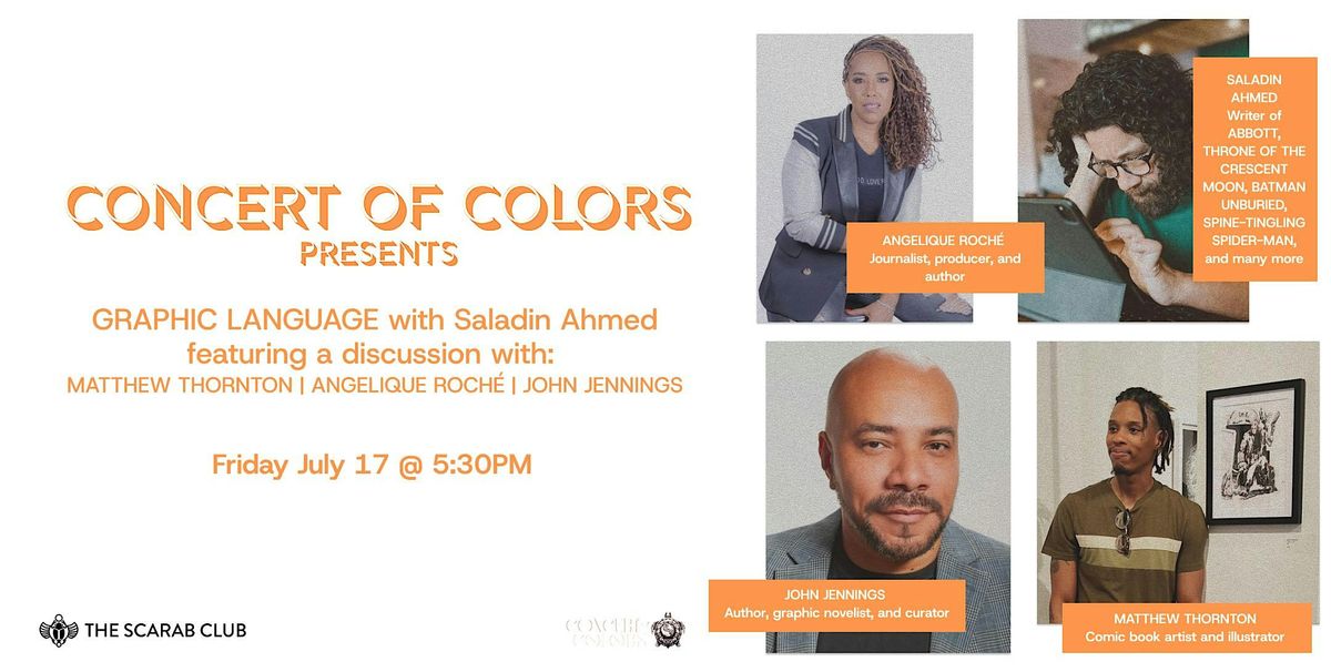GRAPHIC LANGUAGE - Saladin Ahmed + Panel Discussion