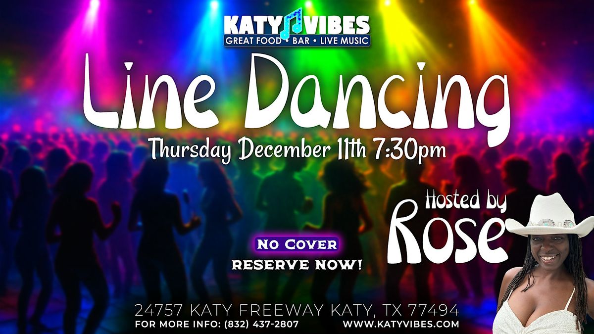 Line Dancing Hosted by Rose at Katy Vibes!