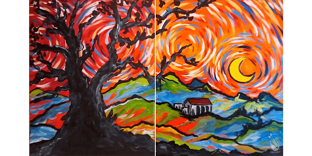 Van Gogh Dreams and Orange Skies - Paint and Sip in Denver | Classpop!\u2122