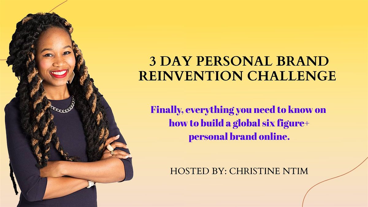 Personal Brand Reinvention Challenge:Turn Your Brand into 6 Figures in 2026