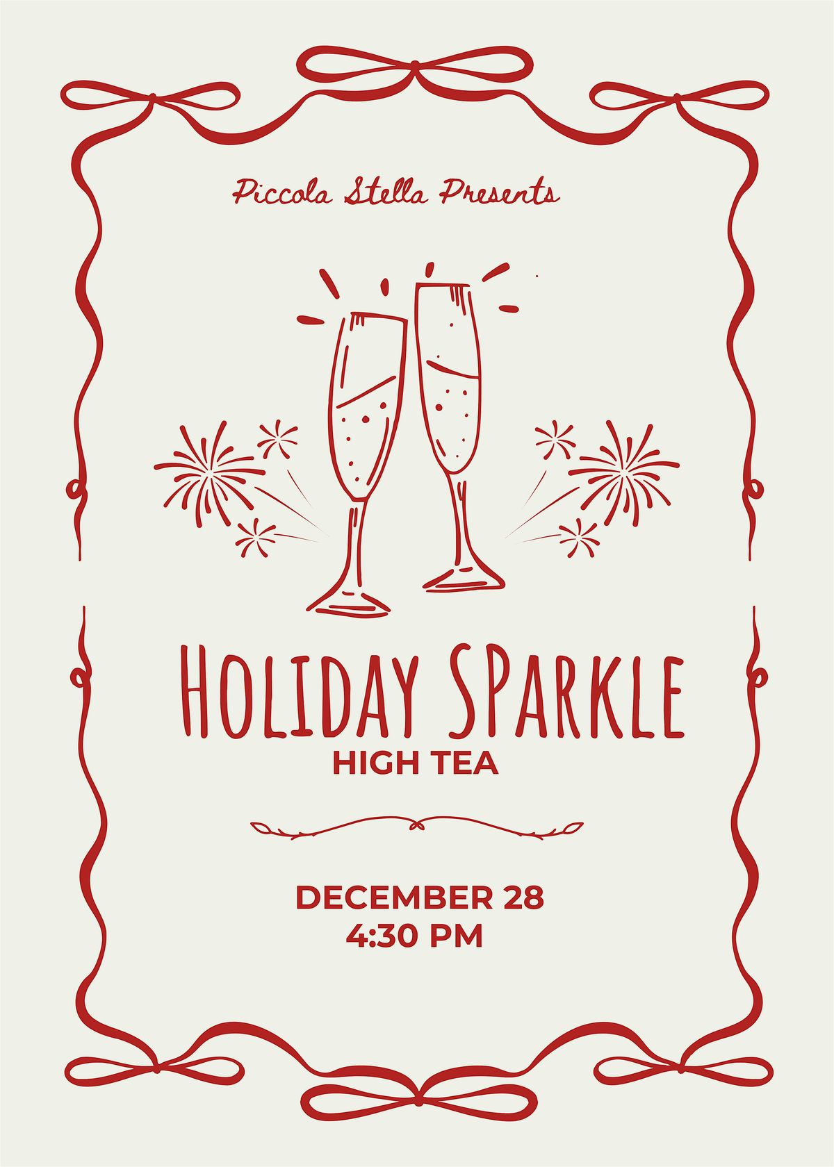 Holiday Sparkle High Tea