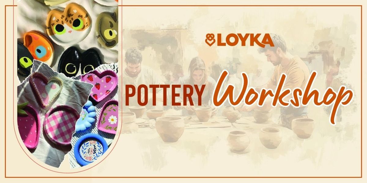 Hand building pottery workshop
