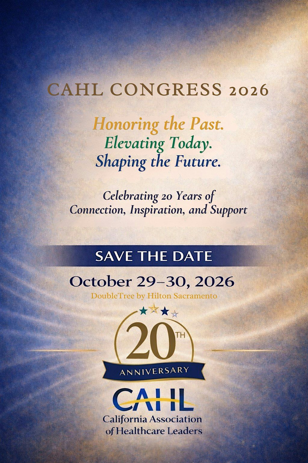 Save The Date! 2026 CAHL Congress
