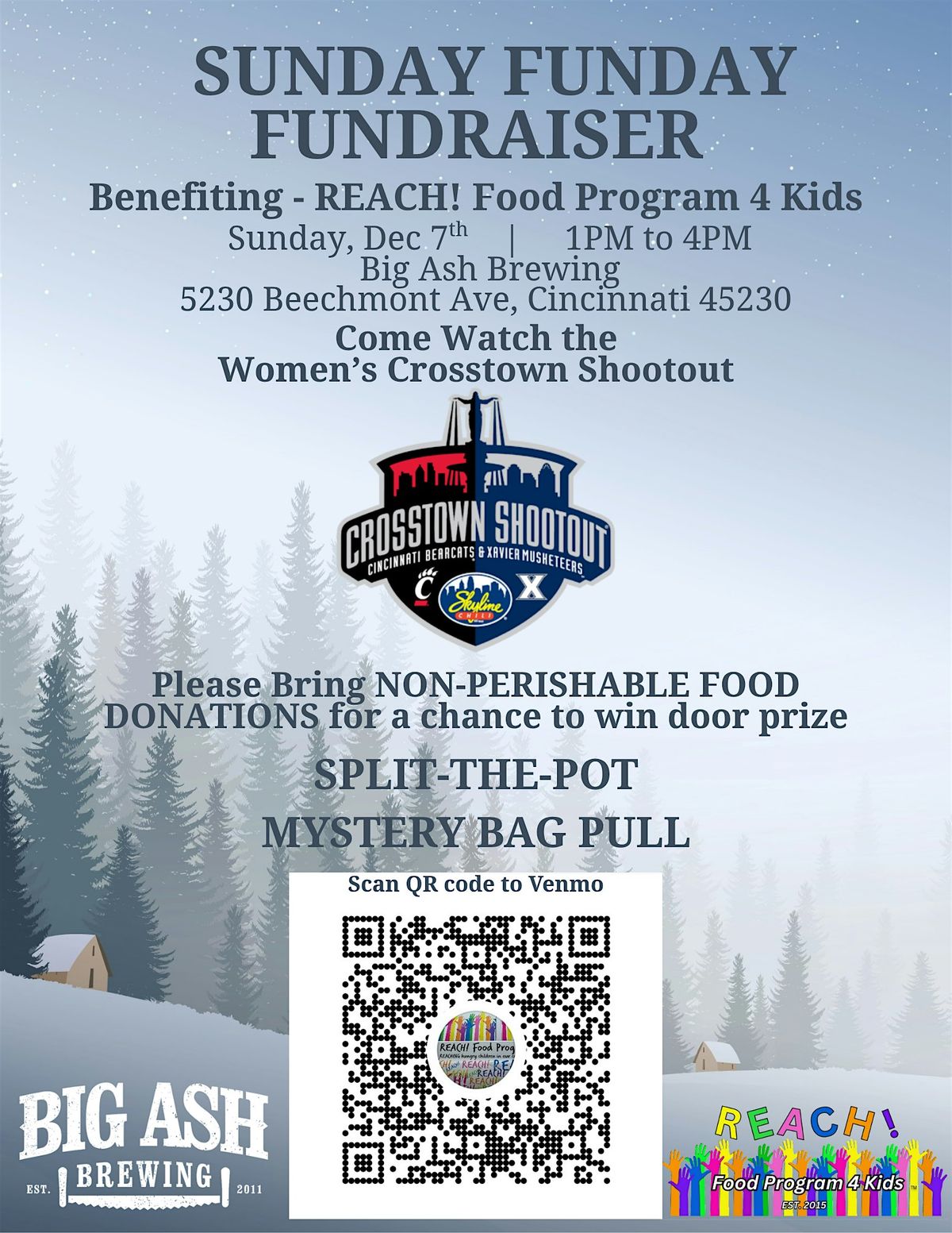 REACH- Food Program 4 Kids Fundraiser and Food Drive!