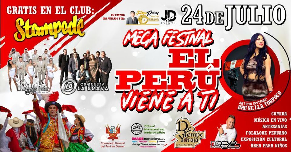 Mega Festival Peruano Colorado El Stampede De Aurora July 24, 2022
